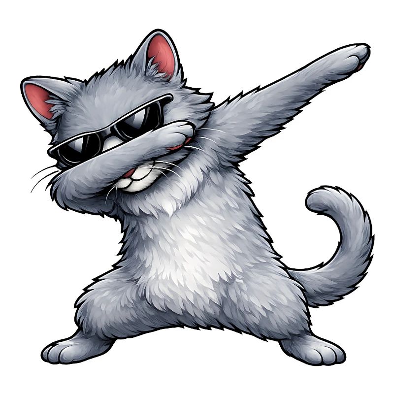 Dabbing Russian Blue