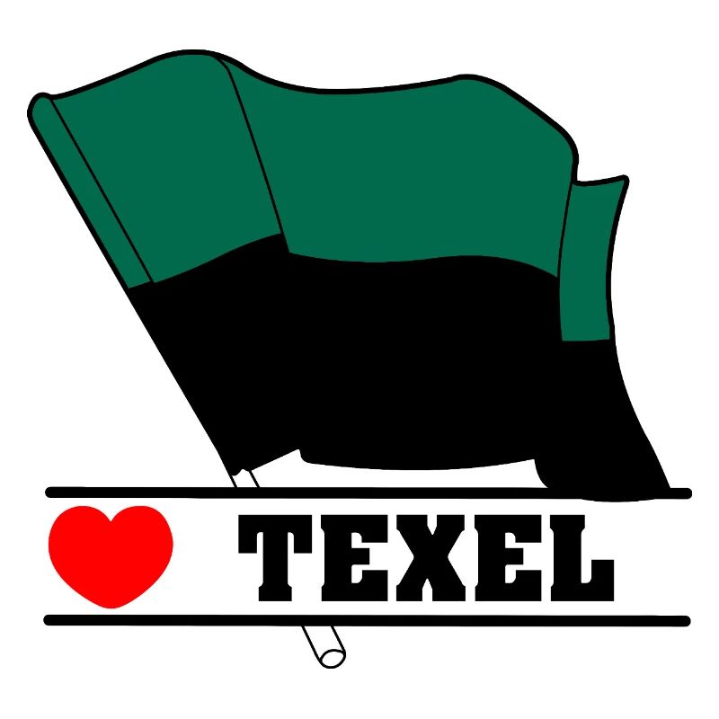 J’adore Texel – Design du drapeau de l’île
