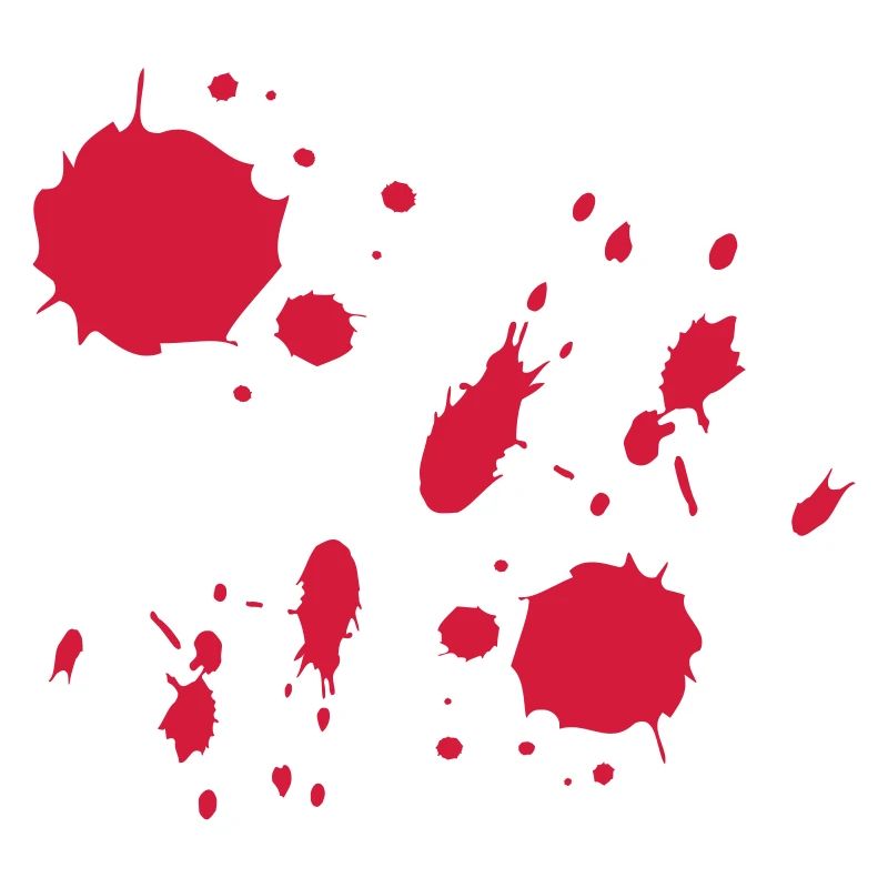 Red Paint Splashes Abstract Pattern