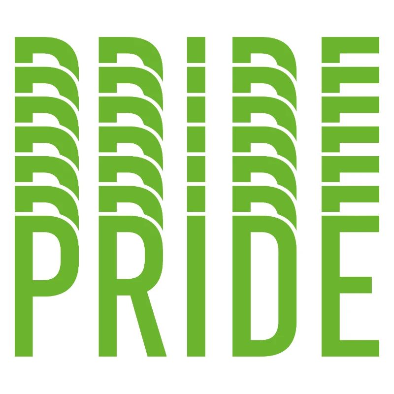 Conception du texte Lime Green Pride