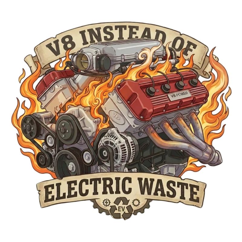 V8 au lieu de VE – Déchets électriques