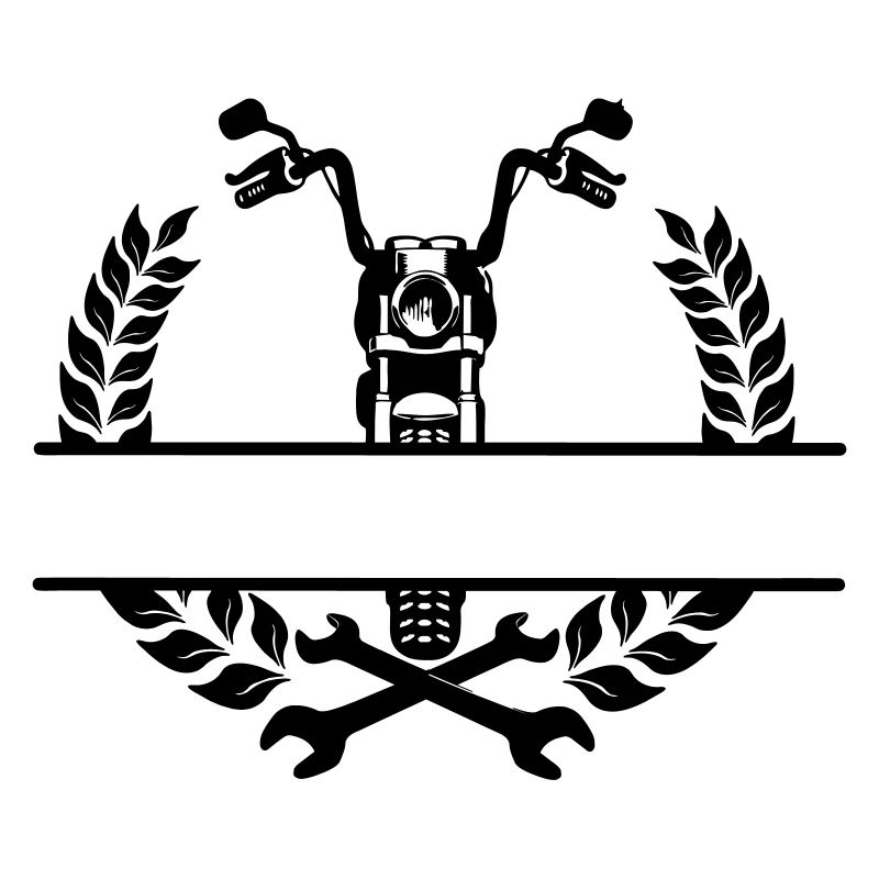 Motorradmechaniker- oder Werkstattlogo