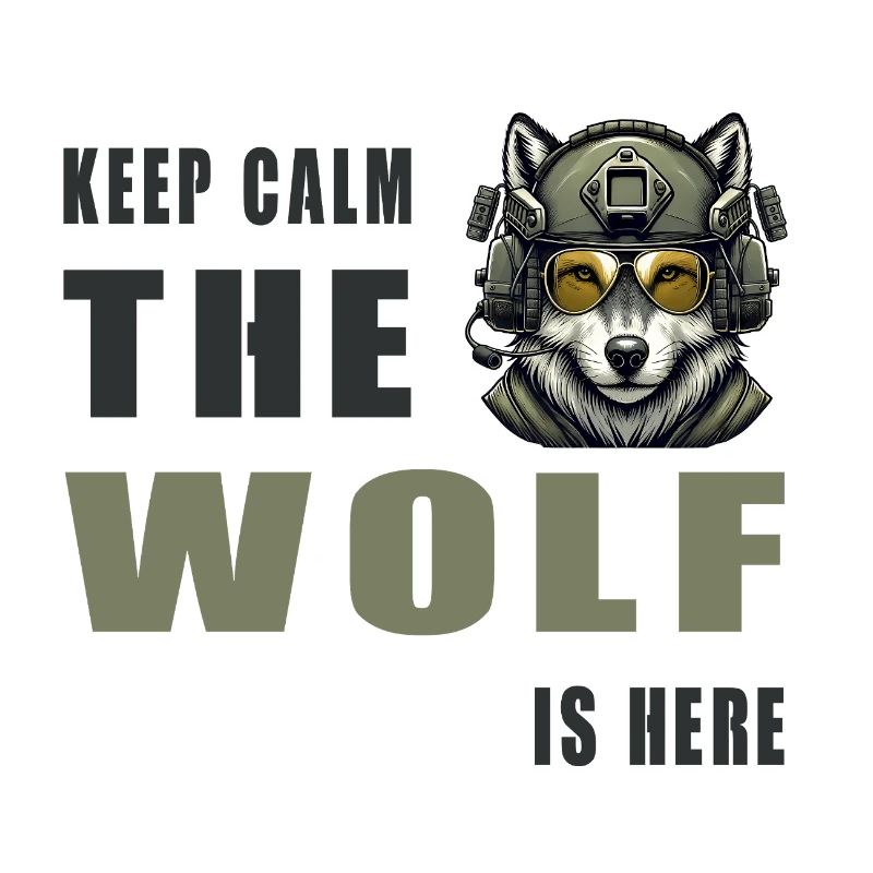 Keep Calm Wolf Is Here