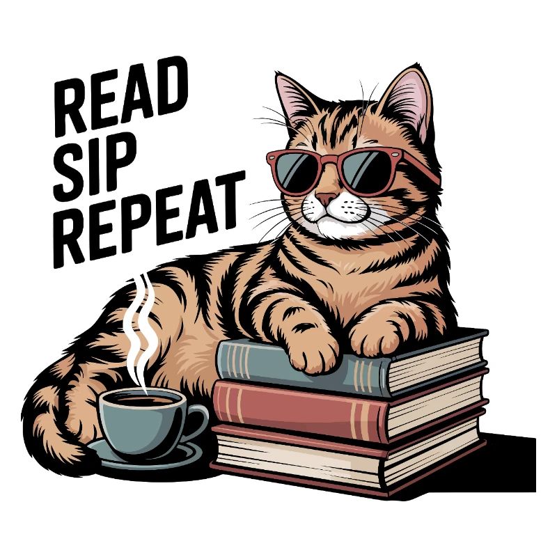 Read Sip Repeat Cat Coffee Book
