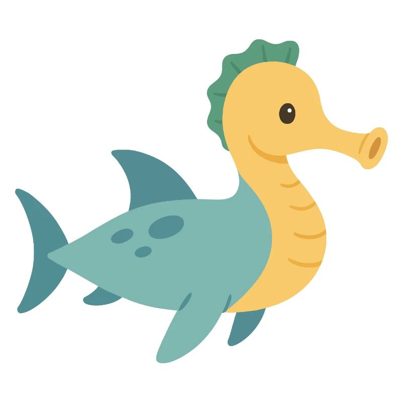 Hippocampe Requin dans la mer