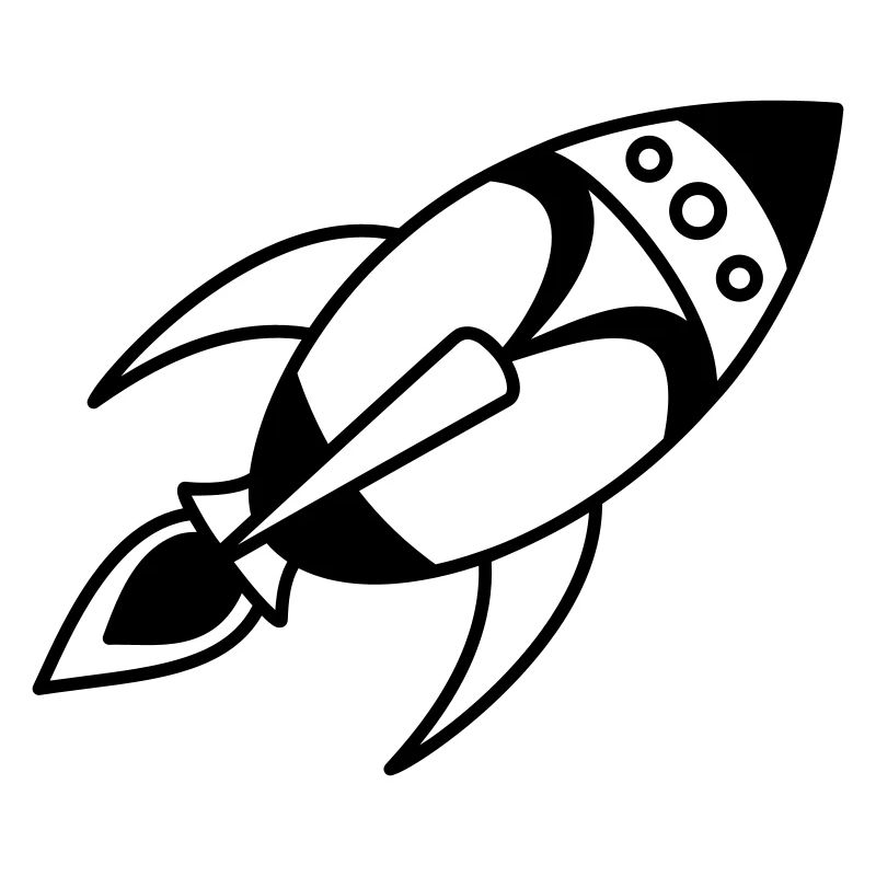 Retro Space Rocket – Space Spaceship Design