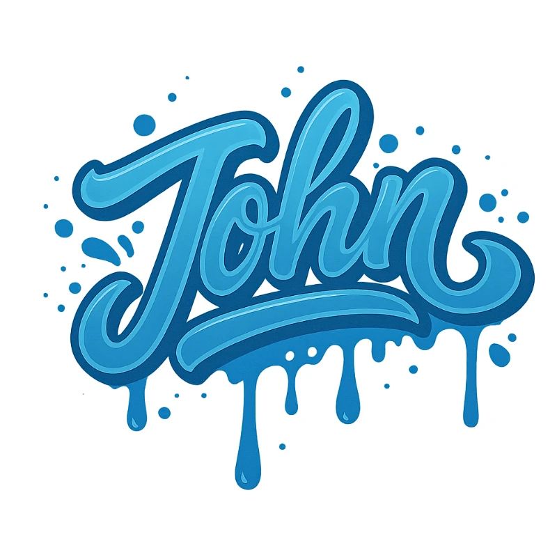 Graffiti JOHN Name Gift Ideal Printable on t