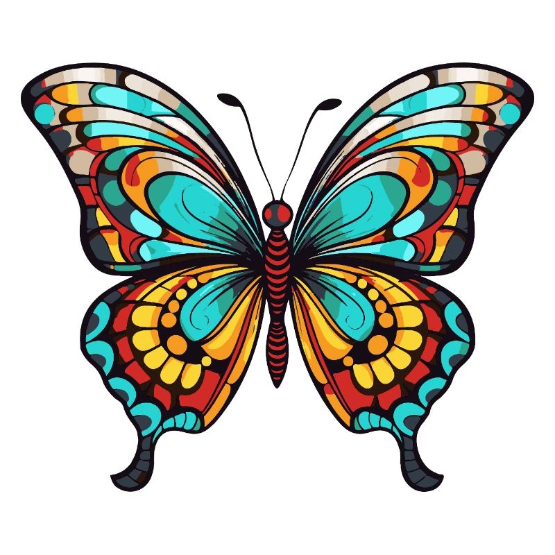 Bunter Schmetterling