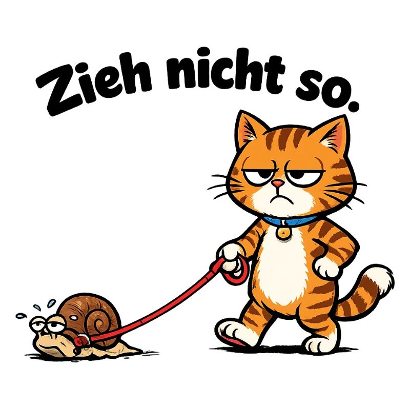 Cat frustration when pulling snails