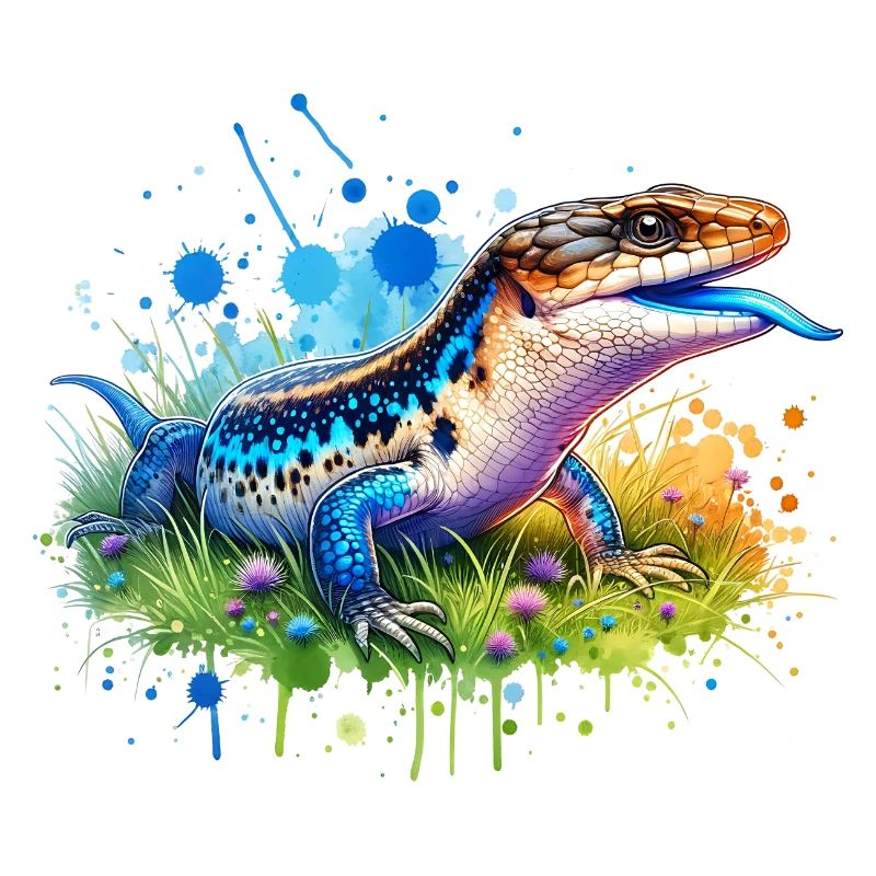 Don du scinque à langue bleue