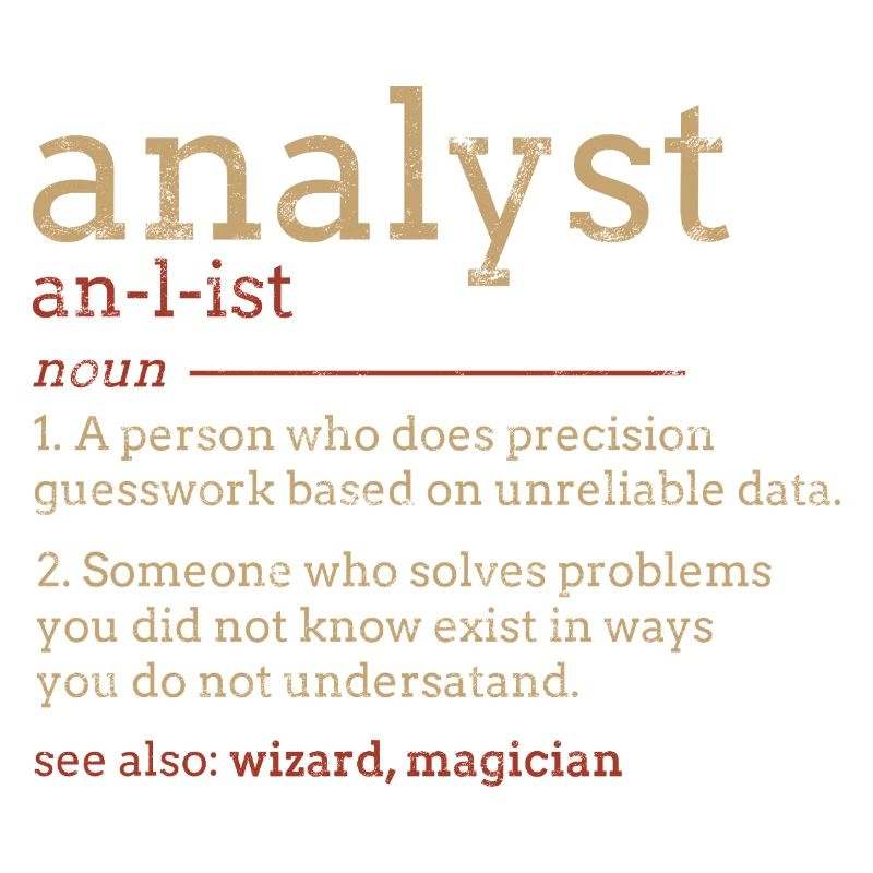 Analyst Blueprint Typography