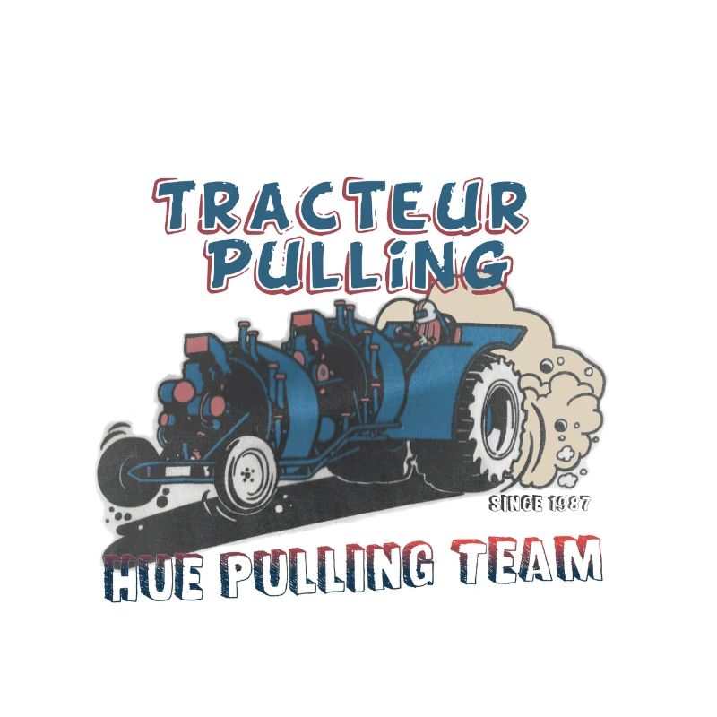 Tshirt Hue Pulling Tractor - Double North 2019