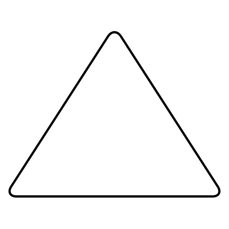 Triangle with rounded corners