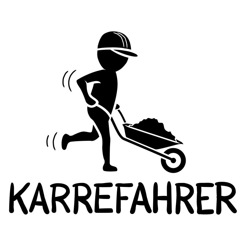 Bauarbeiter mit Schubkarre – KARREFAHRER