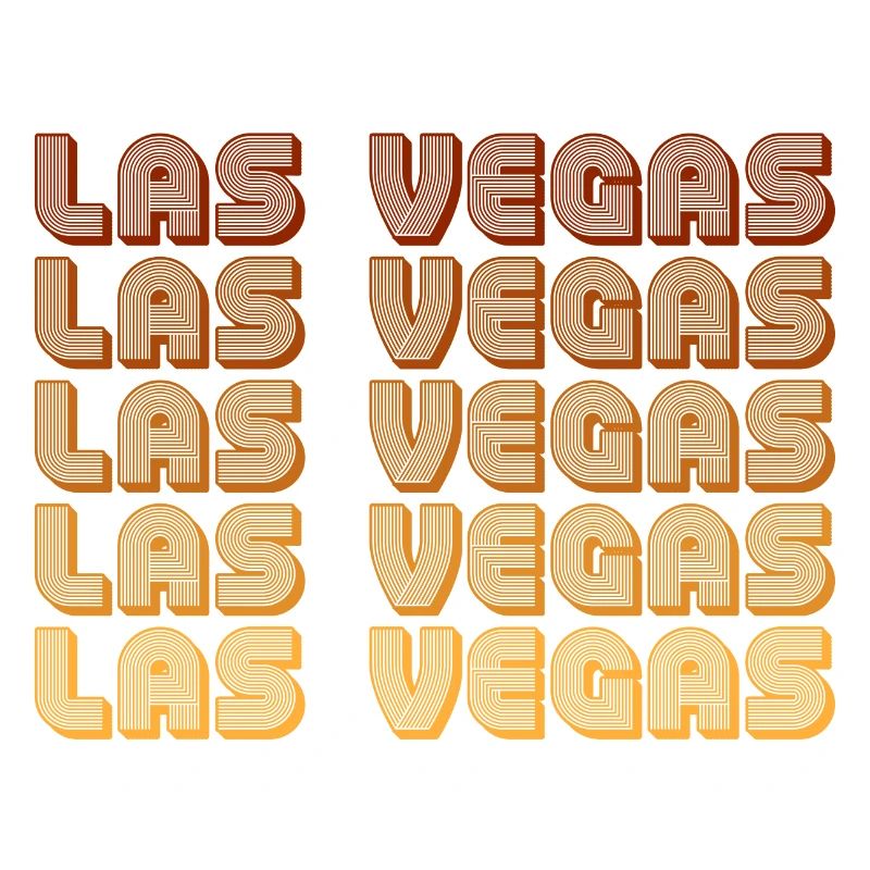 Griglia Gradiente Retrò di Las Vegas