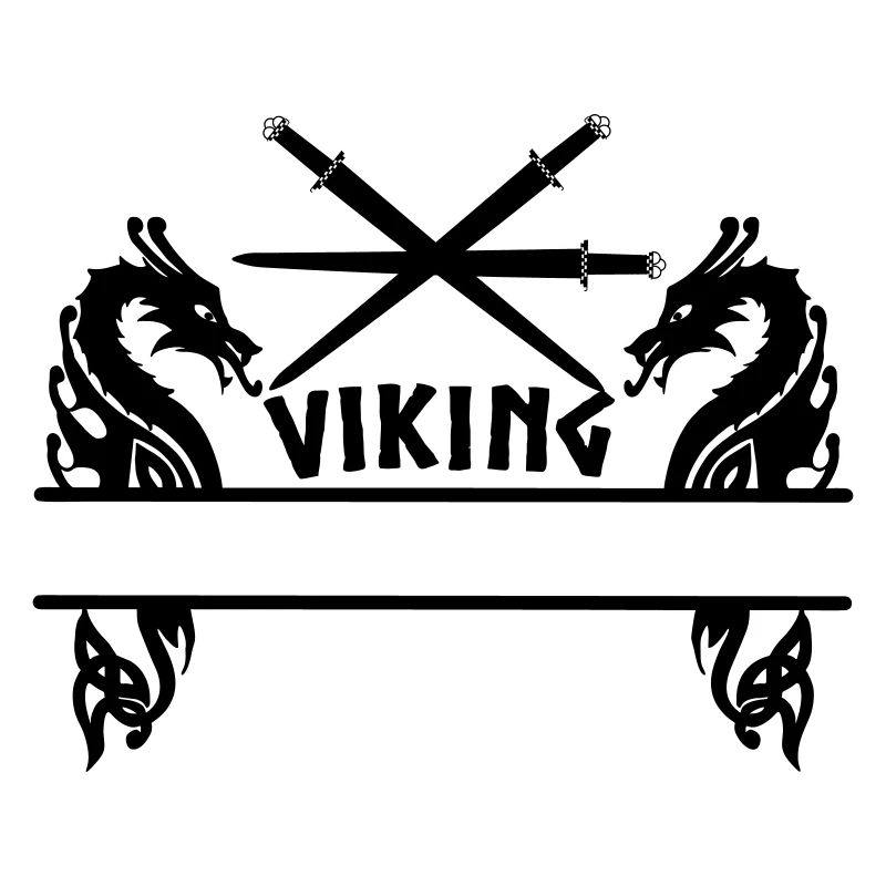 Wikinger Drei Schwerter Zwei Drachen Wikinger