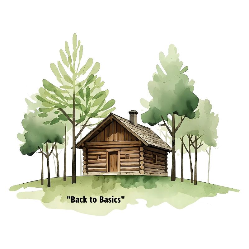 Back to Basics Cabin in Woods
