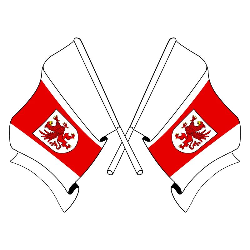 Deux drapeaux de Poméranie occidentale