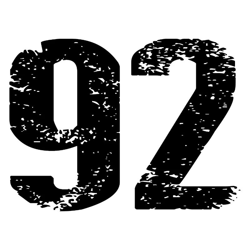 Maillot à numéros 92