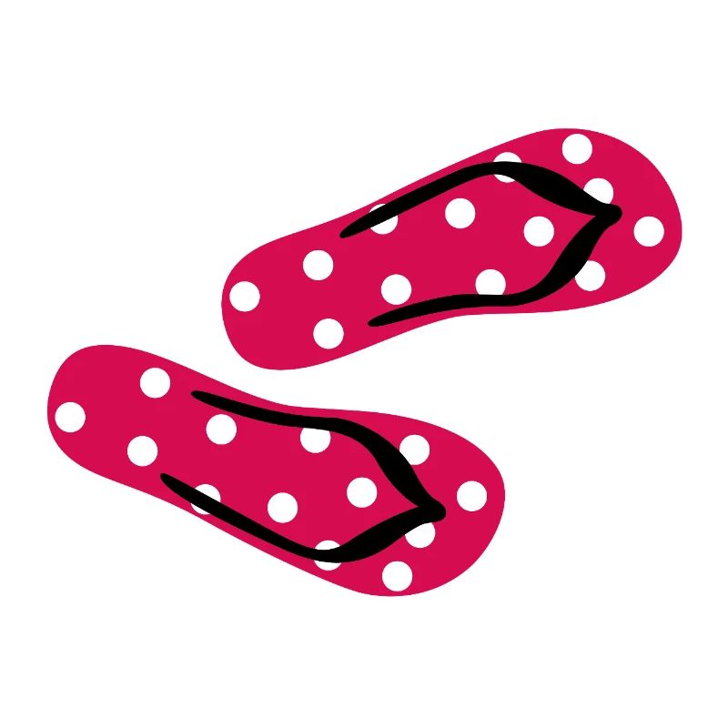 Slippers Toadstool Flip Flops Points Dots Summer