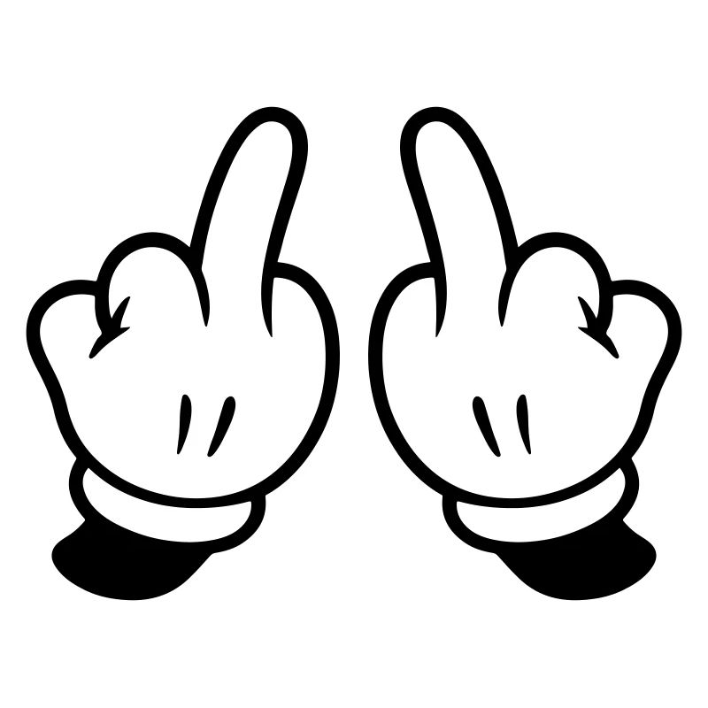 Mittelfinger Hand Frech