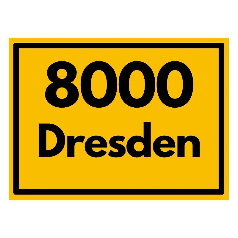 OLD POSTCODE POSTCODE RETRO 8000 DRESDEN ELBE