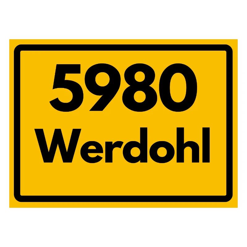 OLD POSTCODE POSTCODE RETRO 5980 WERDOHL HEIMAT