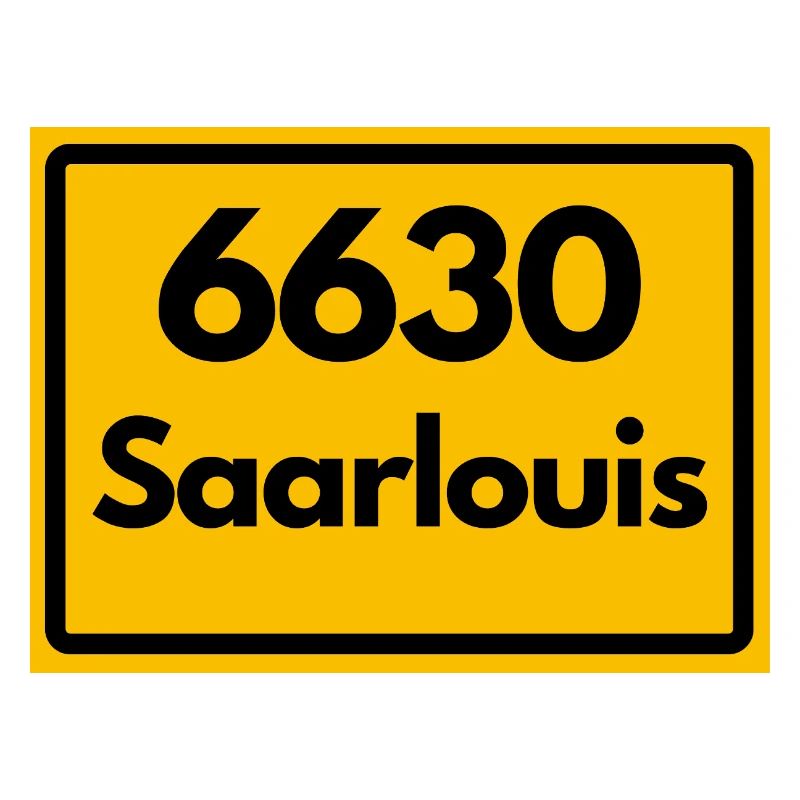 OLD POSTCODE POSTCODE RETRO 6630 SAARLOUIS HEIMAT
