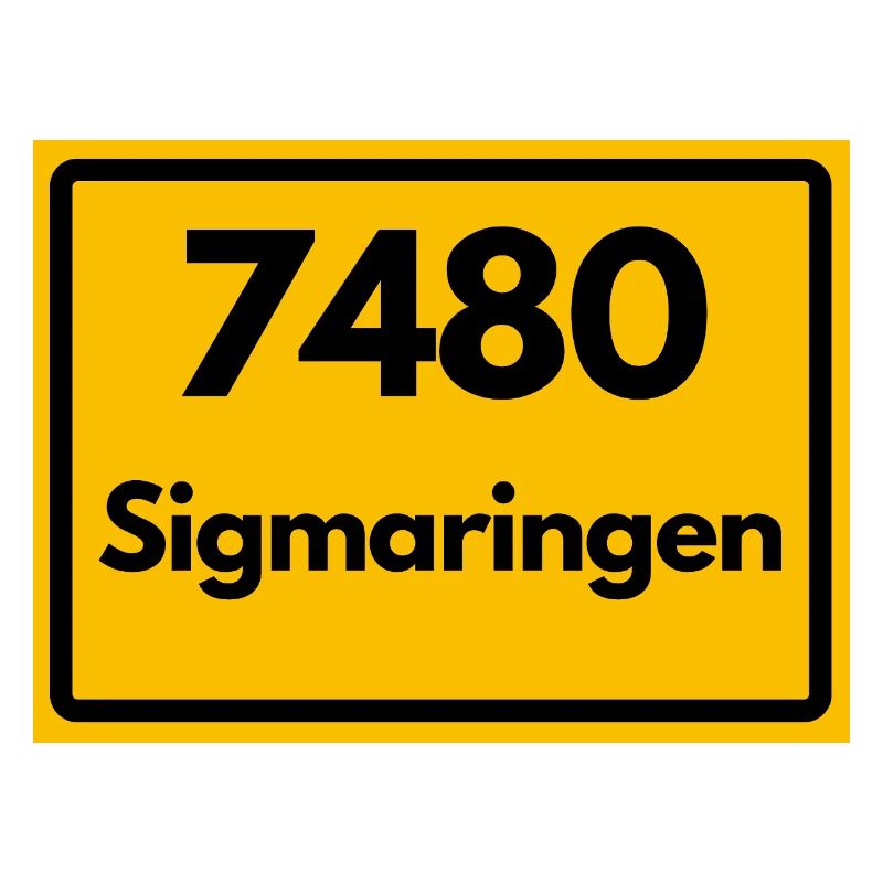 ANCIEN CODE POSTAL RÉTRO 7480 SIGMARINGEN HEIMAT