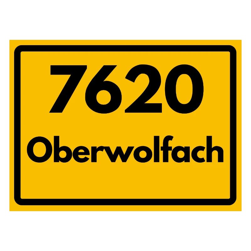 ALTE POSTLEITZAHL PLZ RETRO 7620 OBERWOLFACH 