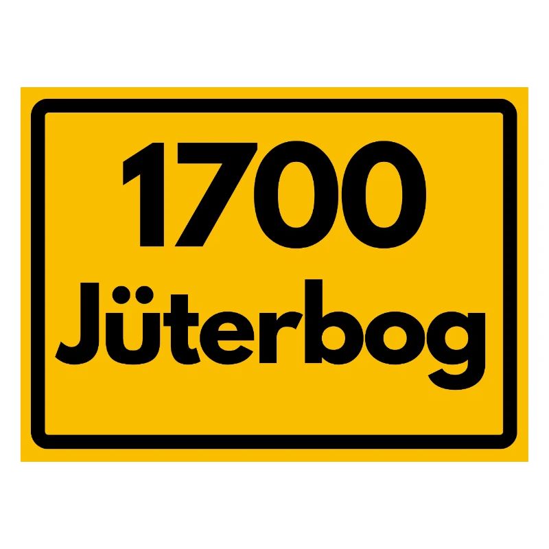 OLD POSTCODE POSTCODE RETRO 1700 JÜTERBOG HEIMAT
