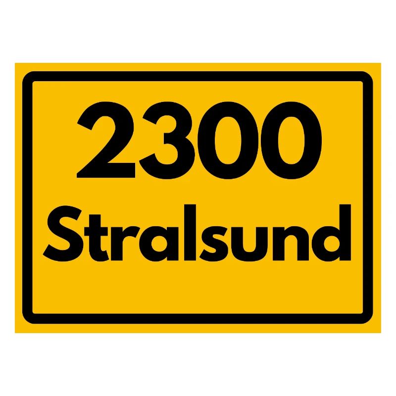 OLD POSTCODE POSTCODE RETRO 2300 STRALSUND HEIMAT