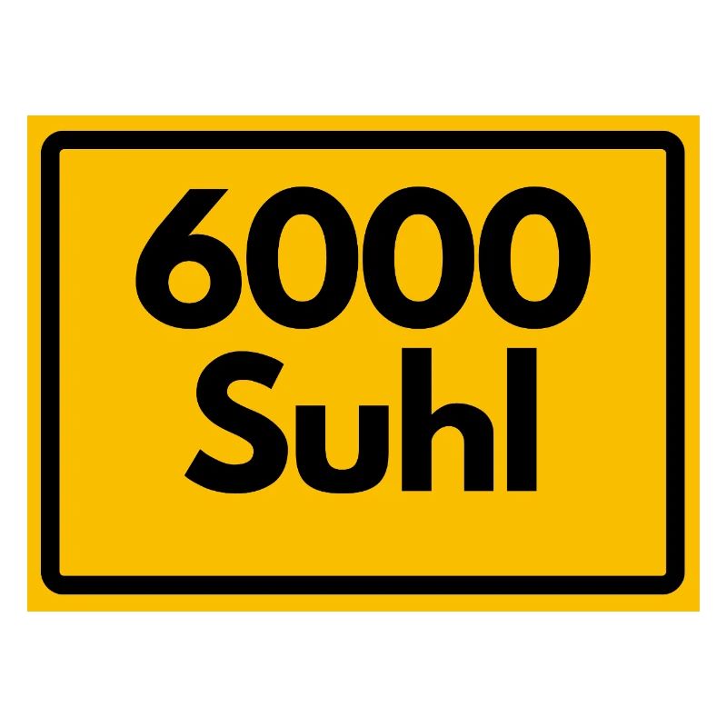 ANCIEN CODE POSTAL 6000 SUHL HEIMATSTOLZ ORIGINAL