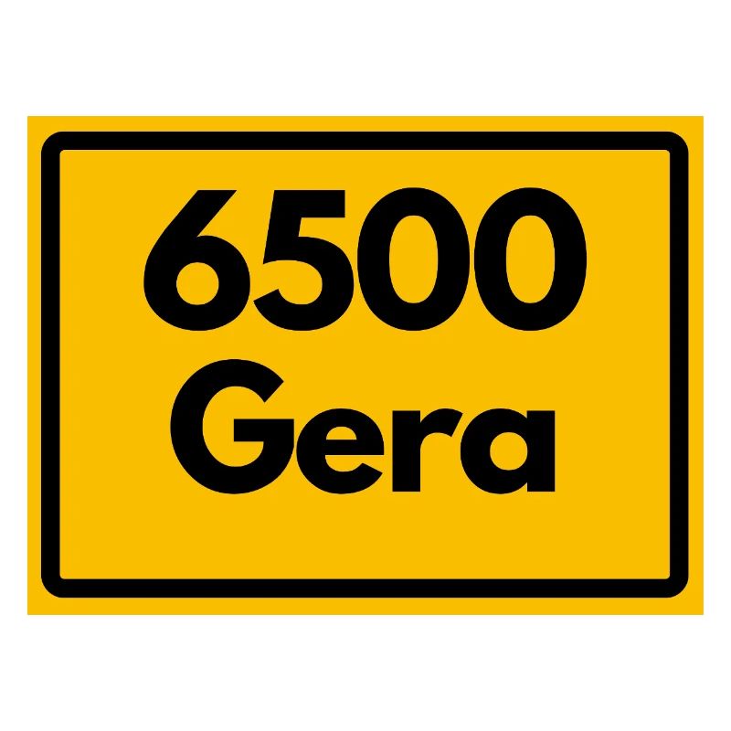Alte Postleitzahl 6500 Gera, Thüringen, PLZ