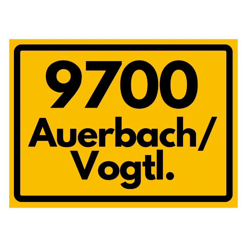 OLD POSTCODE 9700 AUERBACH/VOGTL. SAXONY
