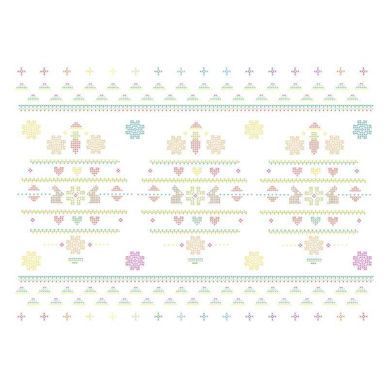 Easter motifs in knitting pattern style for Easter