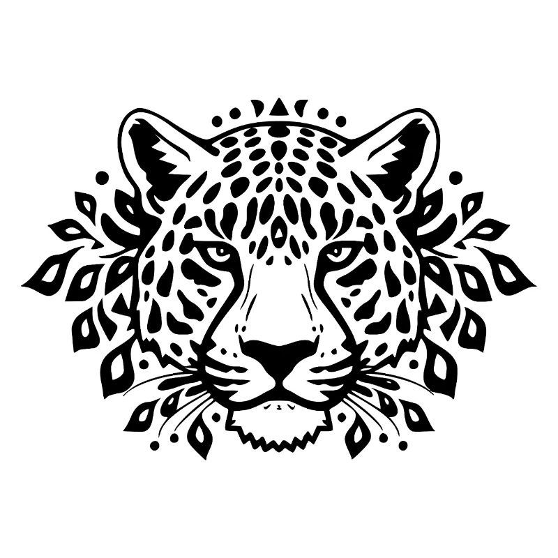 Leopard schwarz schwarzer Leopard 