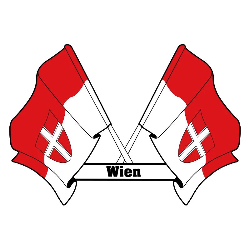 Wien Flags with Text