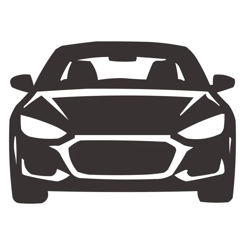 Frontansicht Auto Silhouette