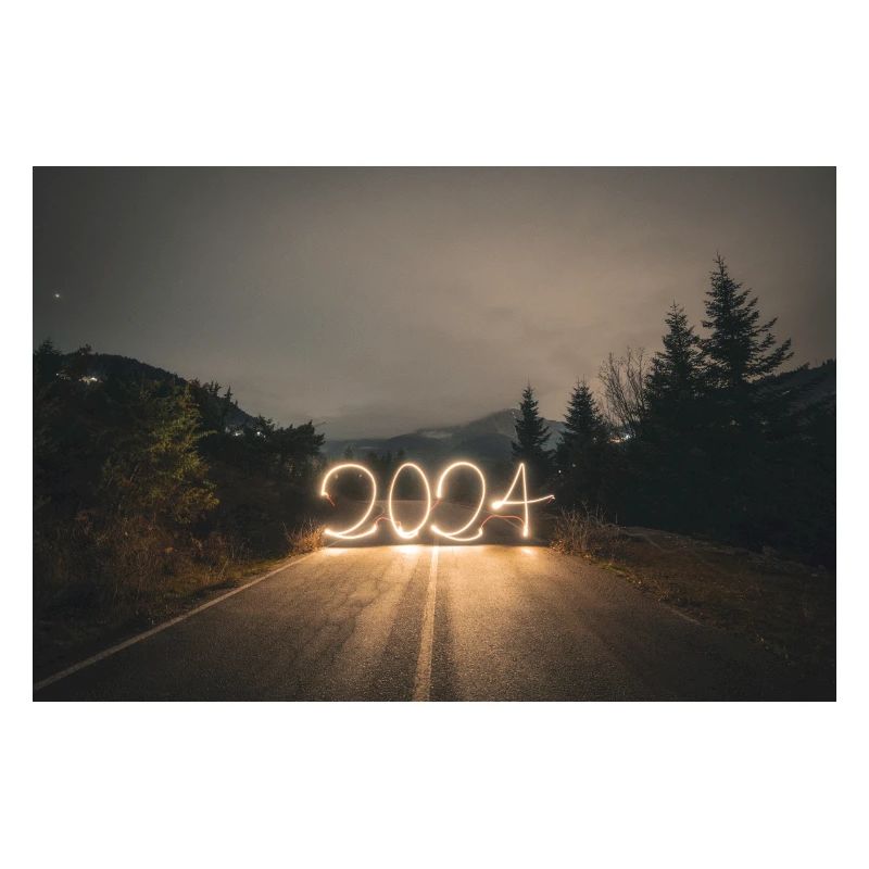 Year 2024 lightpaint