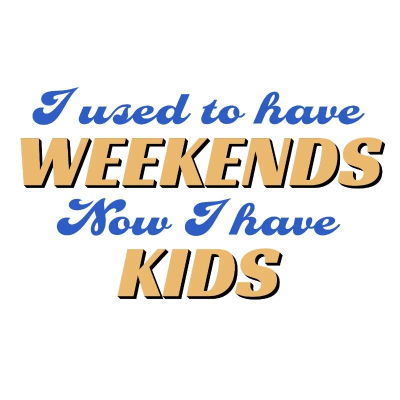 No Weekends Since Maglietta Bambini