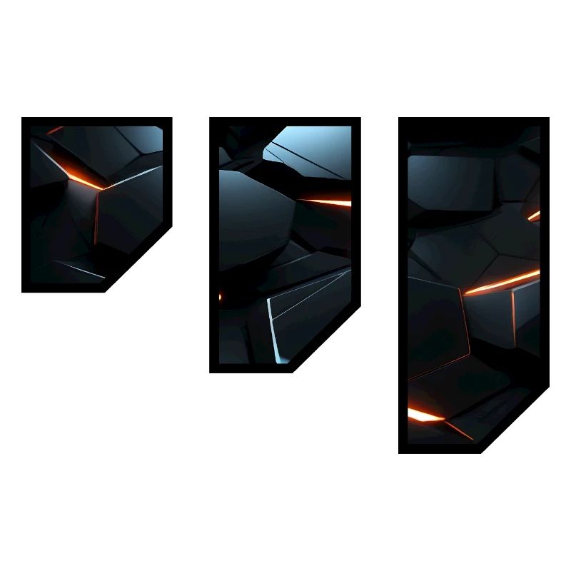 Futuristic Geometric Light Pattern