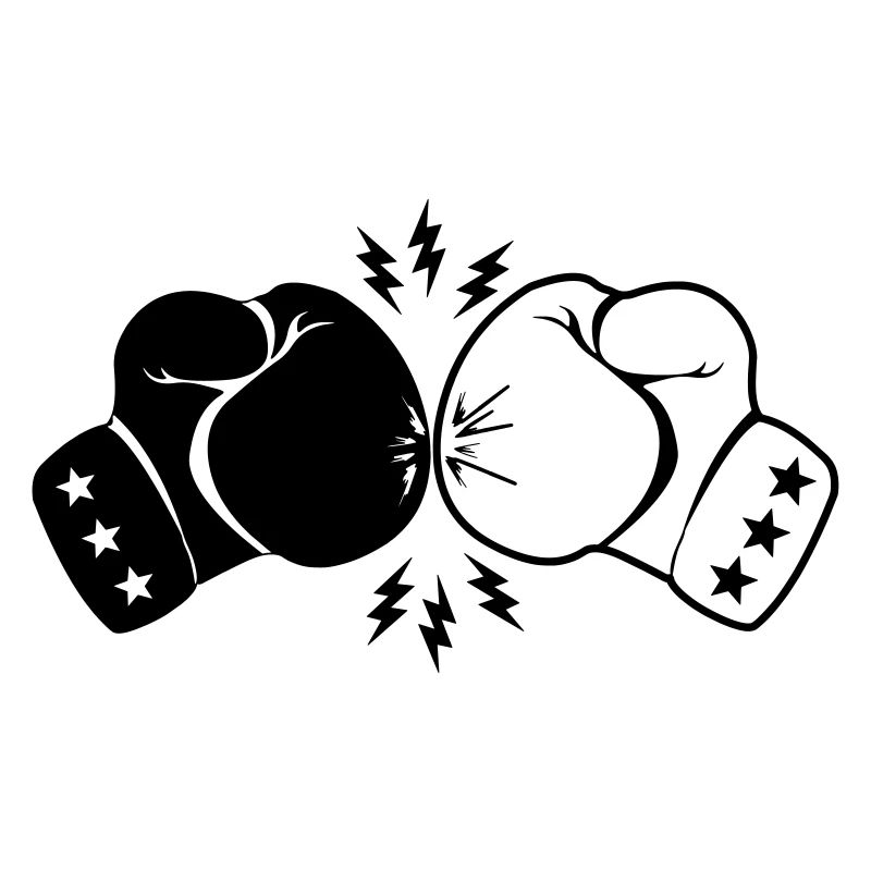 Boxboxhandschuhe Kontakt mit Blitz