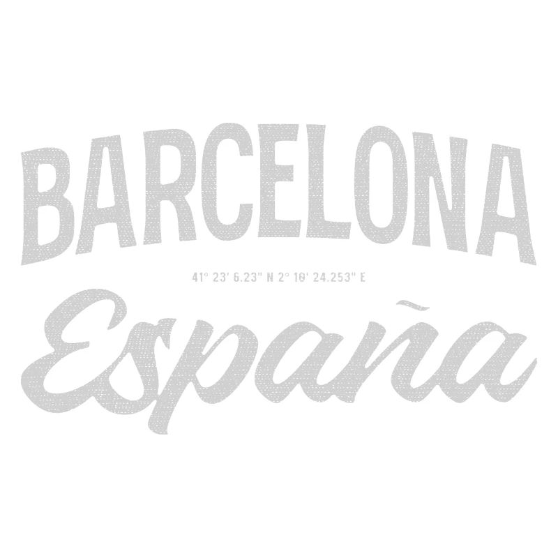Barcelona Espana Script Design