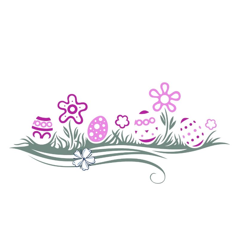 Easter Easter Eggs in the Grass