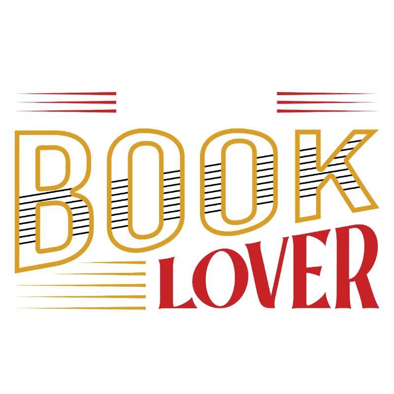 I'm a book lover retro typography