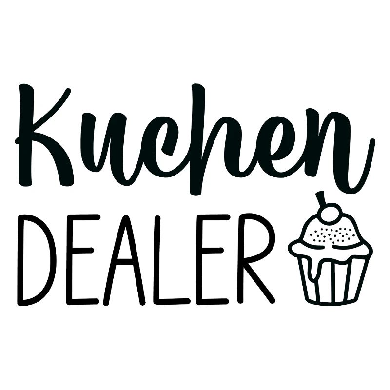 Kuchen Cupcake Script Logo