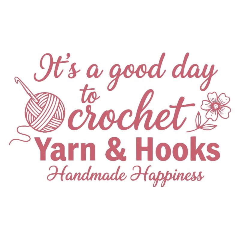 C’est une bonne journée pour crocheter du fil et des crochets faits main