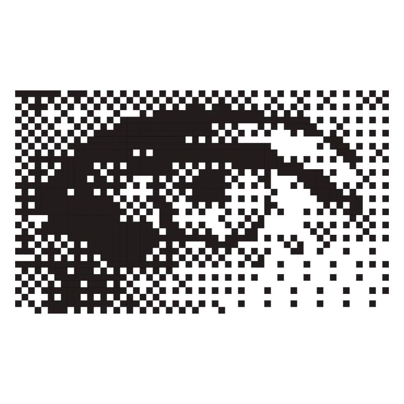 Mitternachts-Pixel-Augenmuster