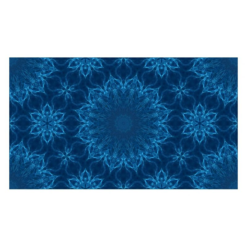 Blue Ocean Mandala Pattern – Abstract Water Kaleid